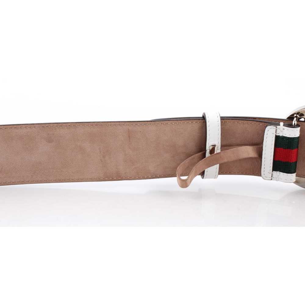 Gucci Interlocking Buckle leather belt - image 11