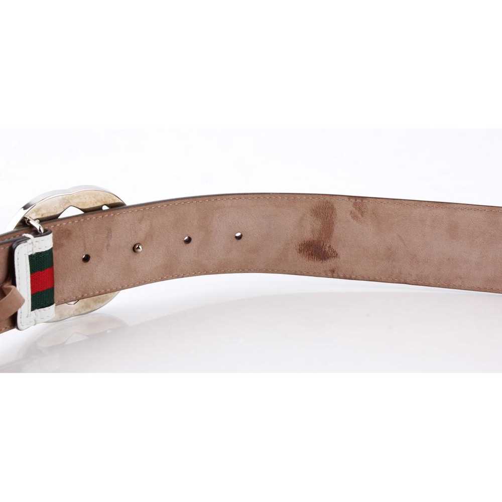 Gucci Interlocking Buckle leather belt - image 12