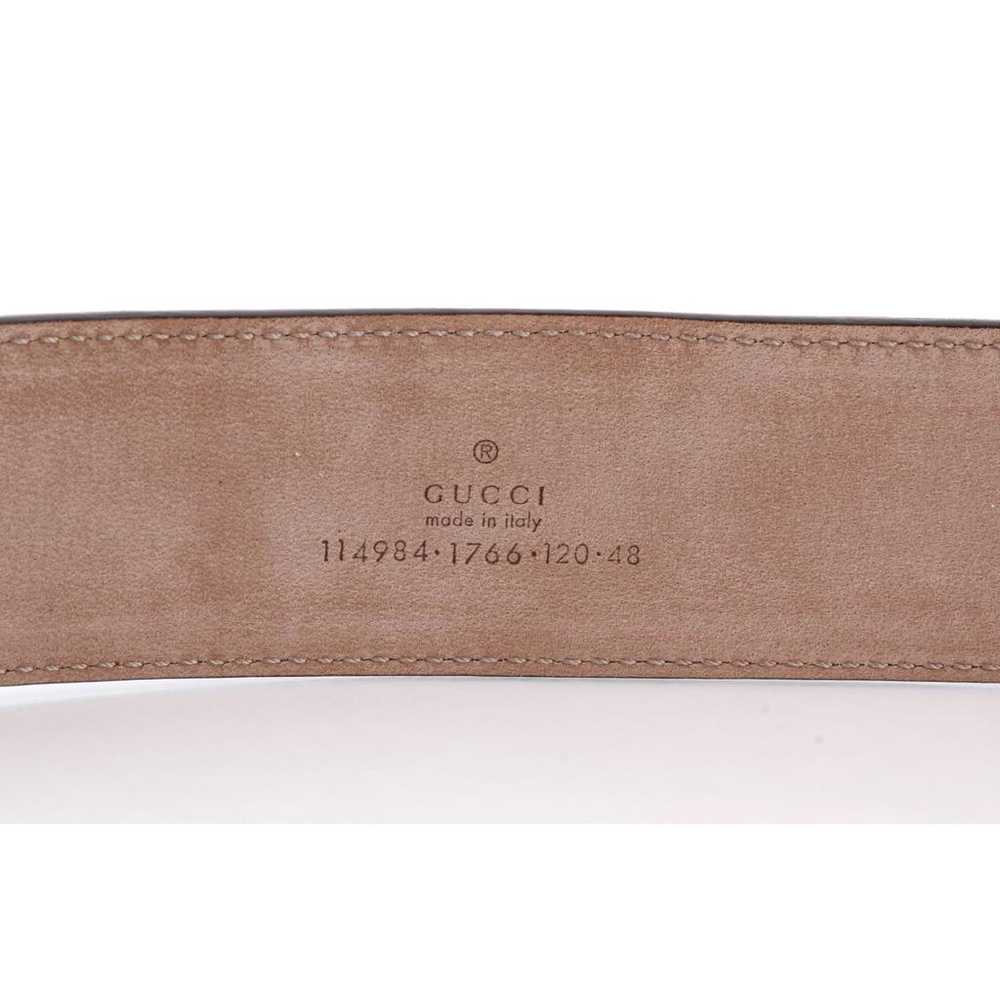 Gucci Interlocking Buckle leather belt - image 4