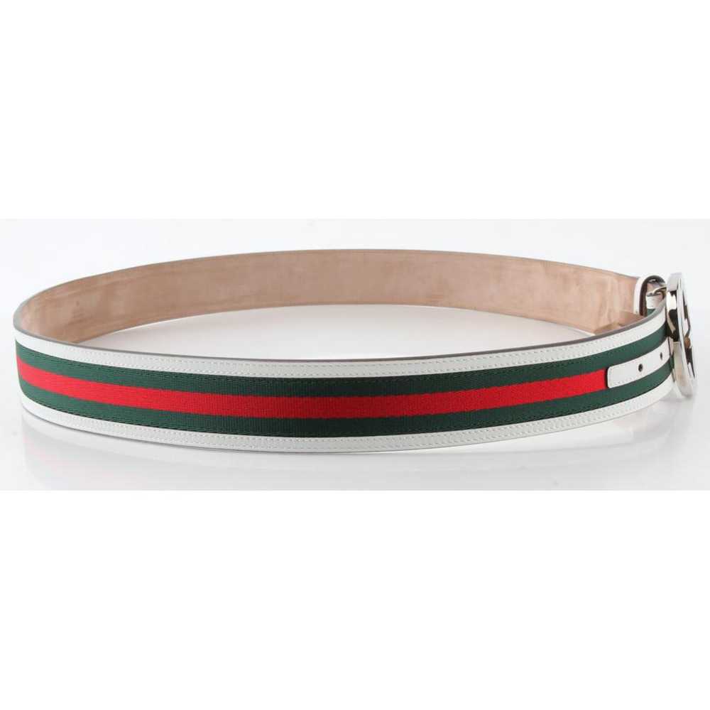 Gucci Interlocking Buckle leather belt - image 5