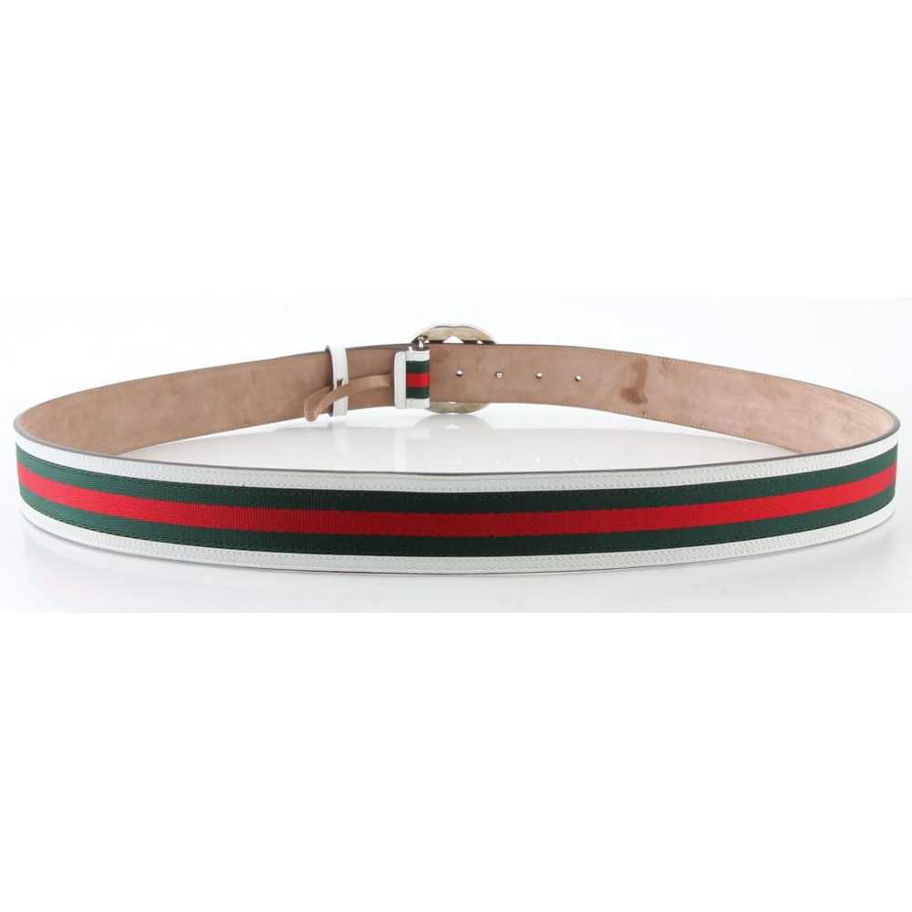 Gucci Interlocking Buckle leather belt - image 6