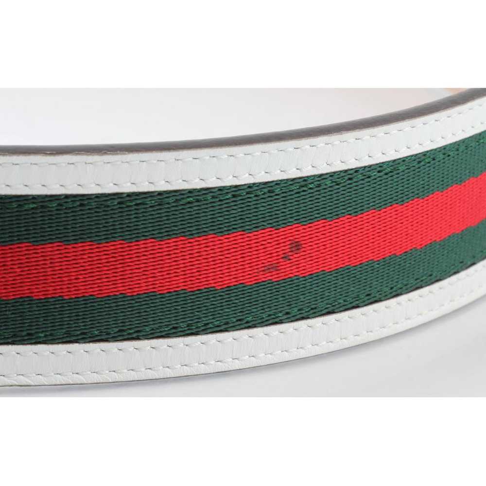 Gucci Interlocking Buckle leather belt - image 8