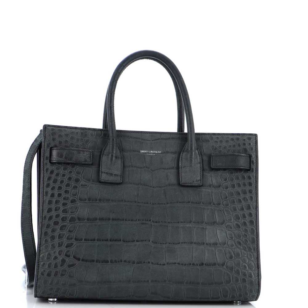 Saint Laurent Sac de Jour NM Bag Crocodile Emboss… - image 1