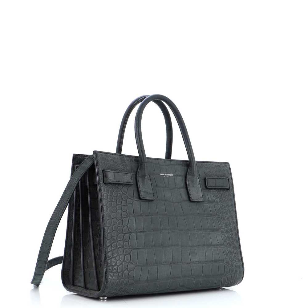 Saint Laurent Sac de Jour NM Bag Crocodile Emboss… - image 2