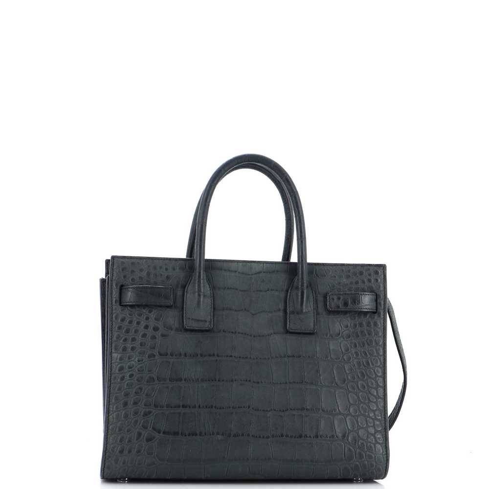 Saint Laurent Sac de Jour NM Bag Crocodile Emboss… - image 3