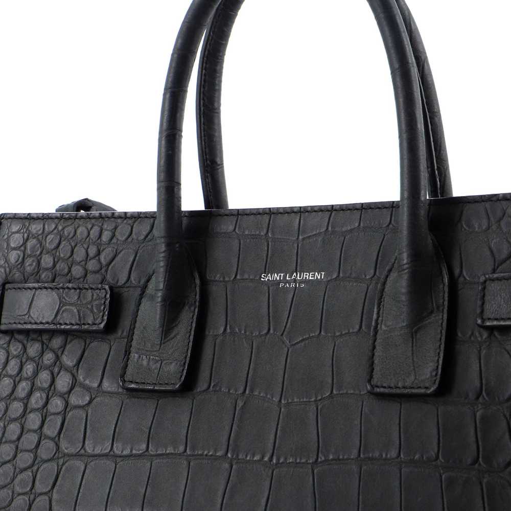 Saint Laurent Sac de Jour NM Bag Crocodile Emboss… - image 6