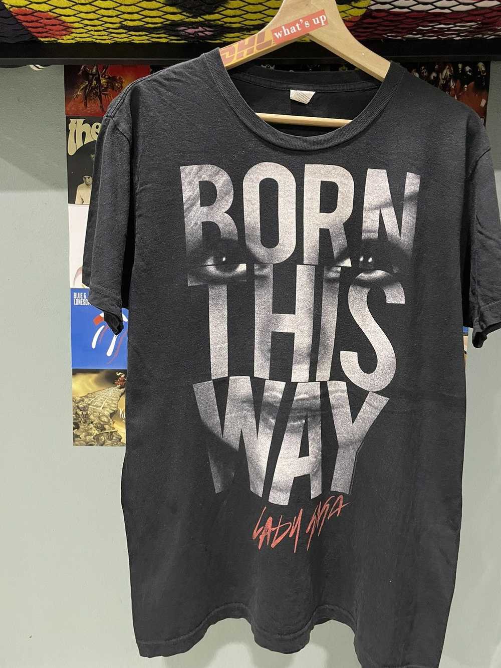 Band Tees × Vintage Vintage Lady Gaga Born This W… - image 2