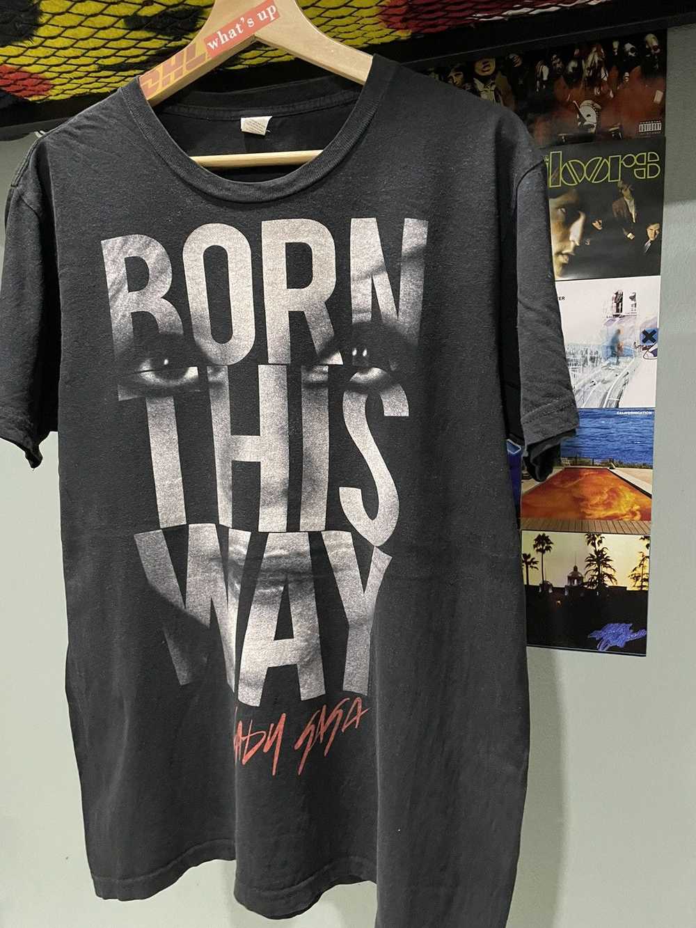 Band Tees × Vintage Vintage Lady Gaga Born This W… - image 3