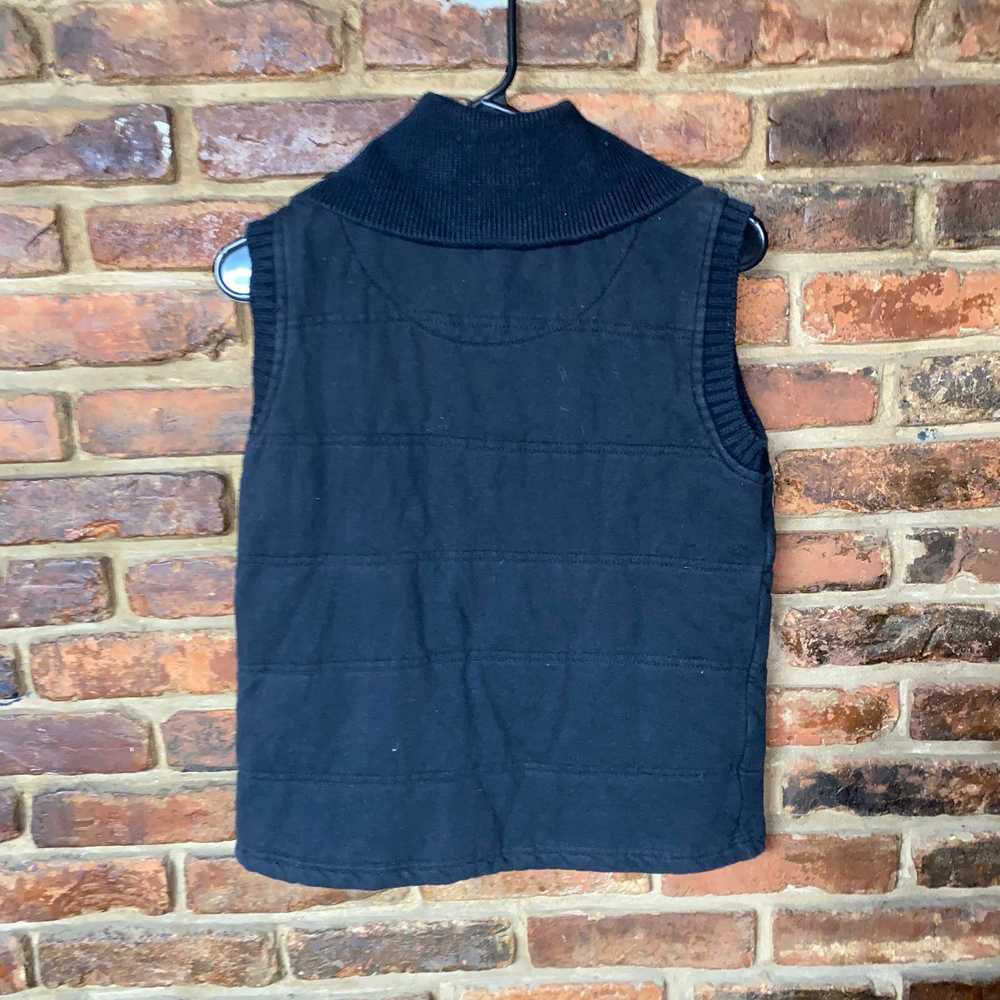Other Onque Casuals Black Zip-Up Sleeveless Vest … - image 4