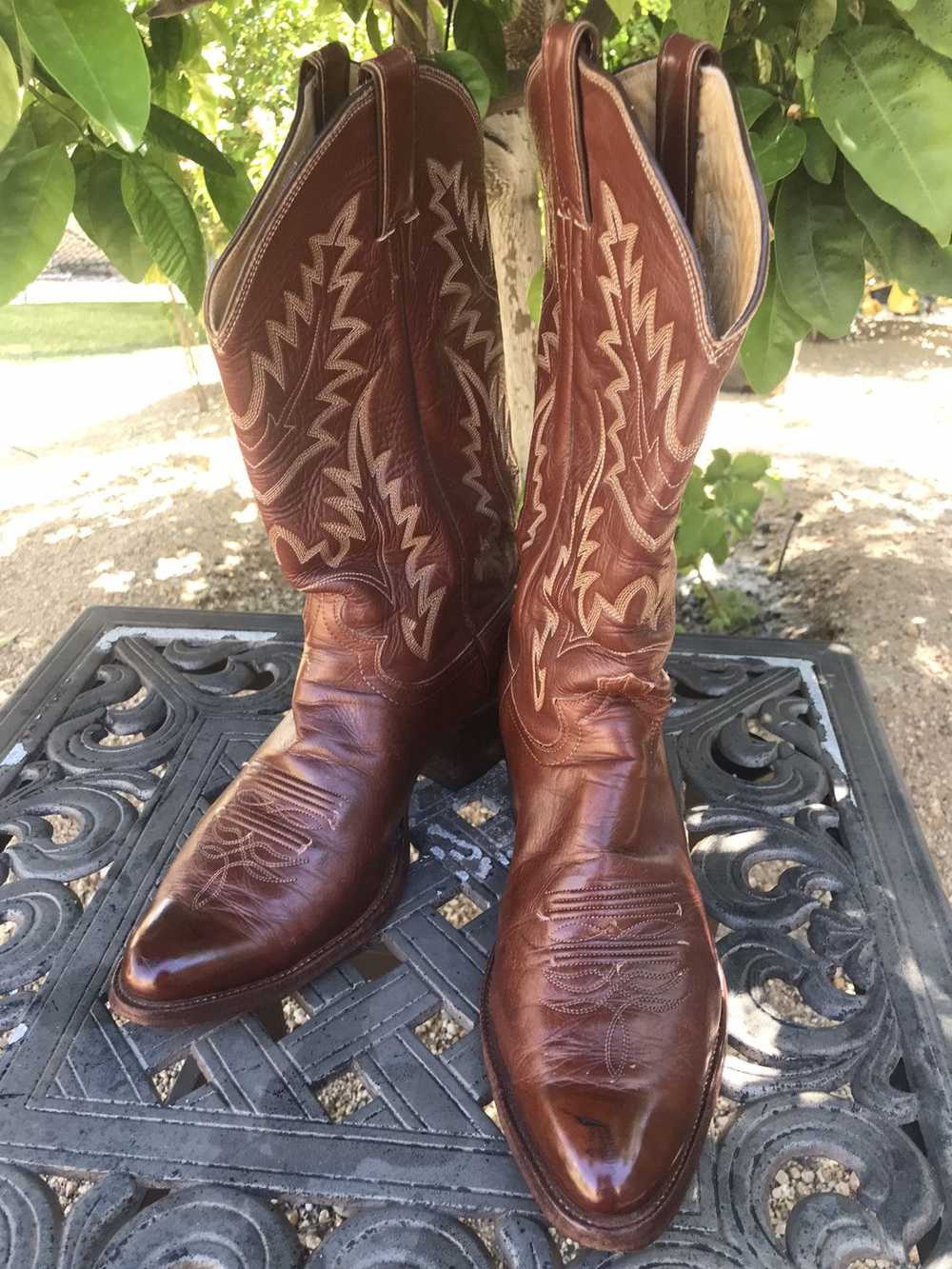 Justin Boots × Vintage 1970s Cowboy Boots - image 1