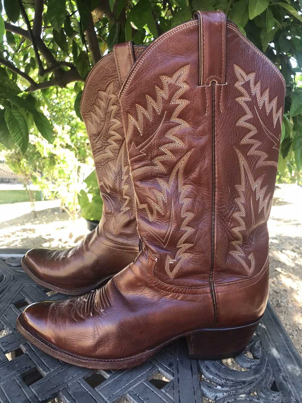 Justin Boots × Vintage 1970s Cowboy Boots - image 2