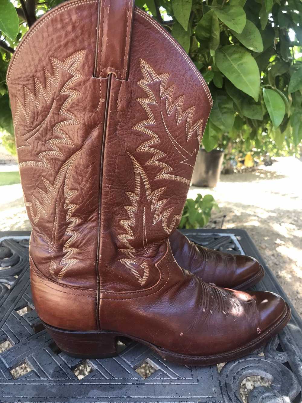 Justin Boots × Vintage 1970s Cowboy Boots - image 3