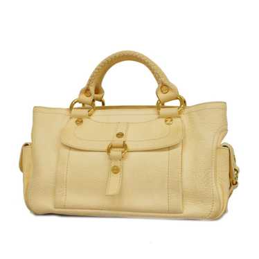 CELINE handbag boogie leather cream yellow ladies - image 1
