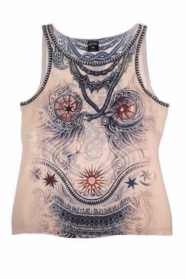 Jean Paul Gaultier Sun Tattoo Tank Top - image 1