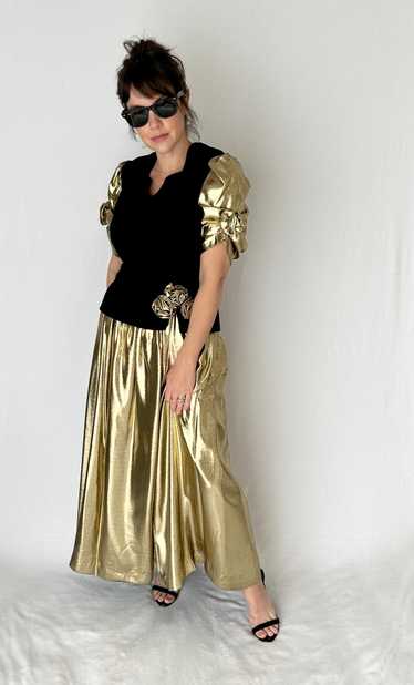 Vintage Gold Lamè Dress