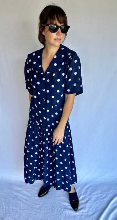 Vintage Express Polka Dot Dress