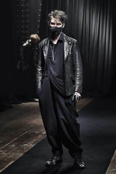 Yohji Yamamoto AW21 Baggy Suspenders Wool Trousers