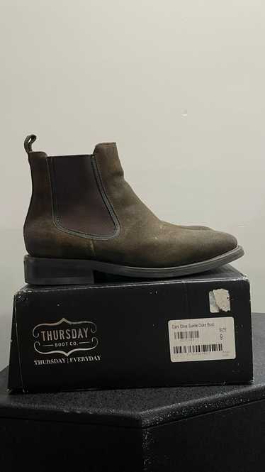 Thursday Boots Dark Brown Suede Chelesea Boot