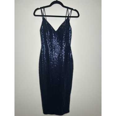 Full Windsor Windsor Navy Blue Sequin Midi Dress