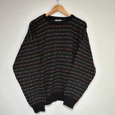 Vintage Vintage Knit Sweater 90s Grandpa Sweatshi… - image 1