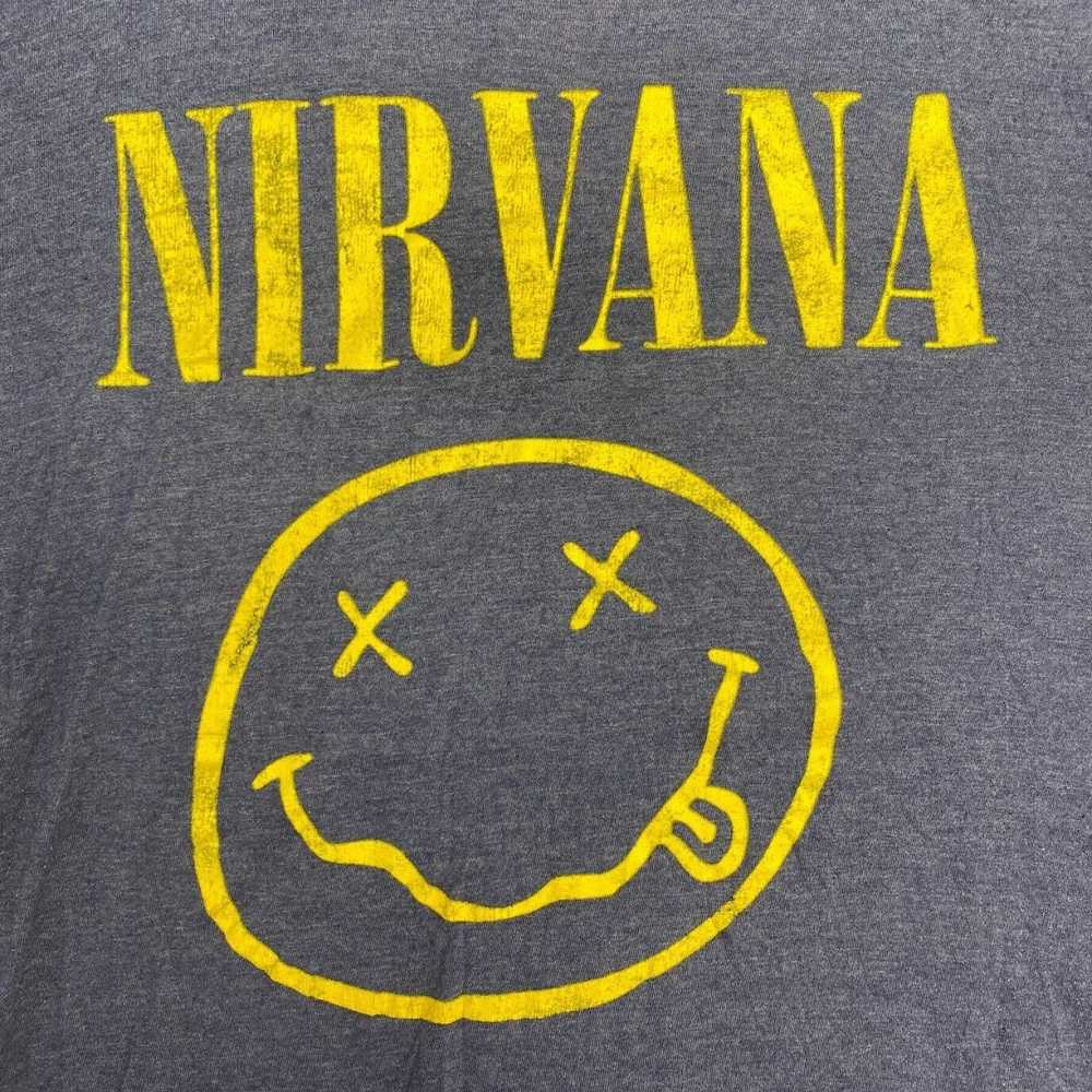 Nirvana Nirvana Graphic Band Tee Thrifted Vintage… - image 2