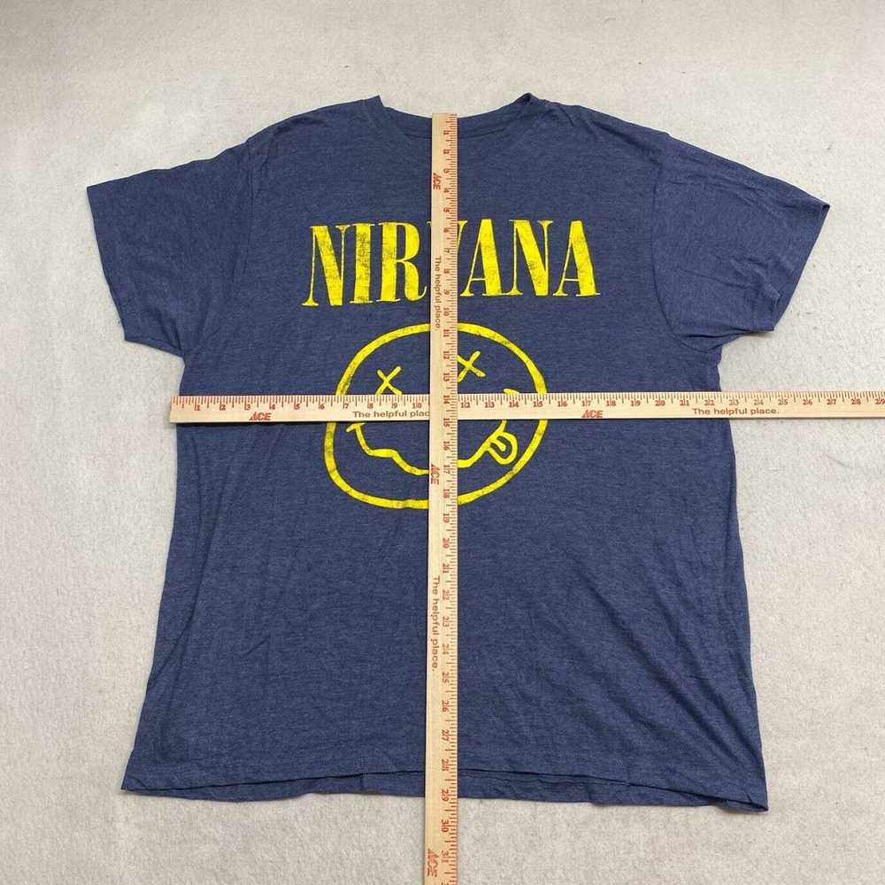 Nirvana Nirvana Graphic Band Tee Thrifted Vintage… - image 5