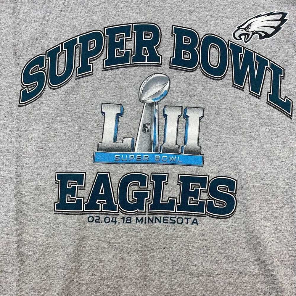 NFL Super Bowl 52 Winners Eagles Sports Tee Vinta… - image 2