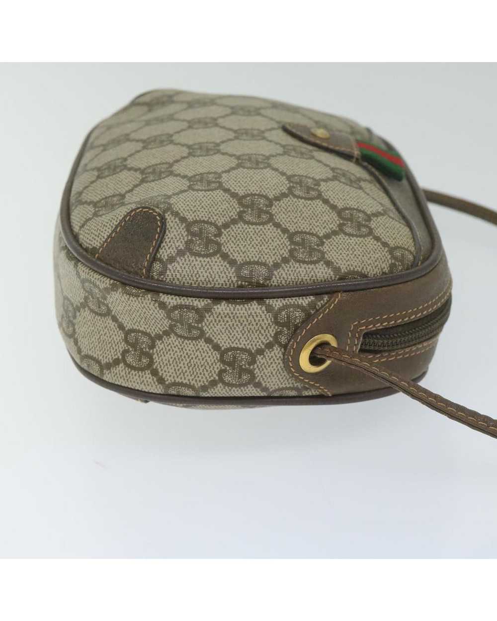 Gucci Beige and Red GG Supreme Shoulder Bag with … - image 3