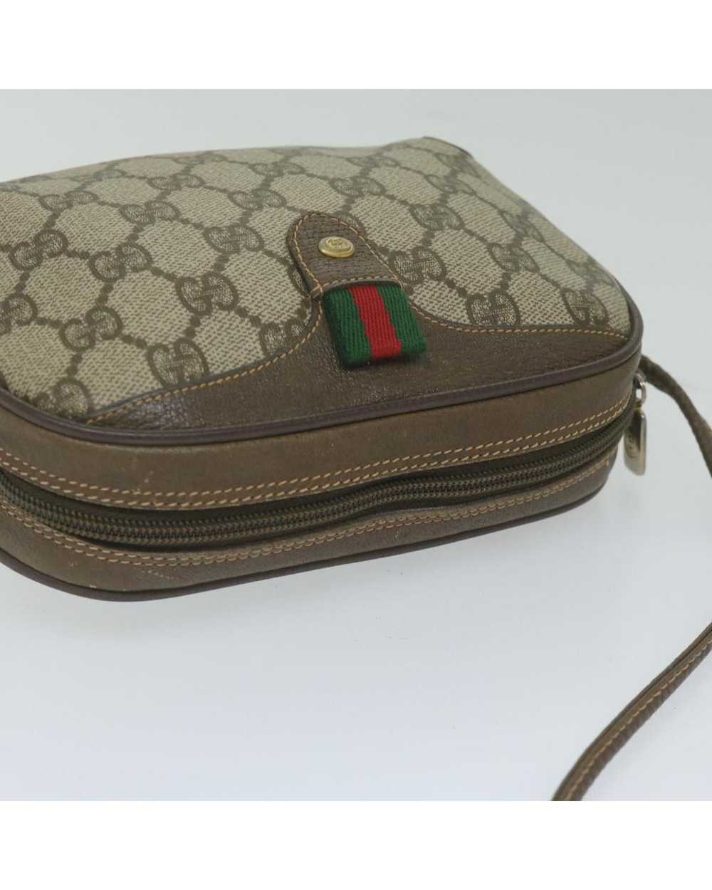 Gucci Beige and Red GG Supreme Shoulder Bag with … - image 6