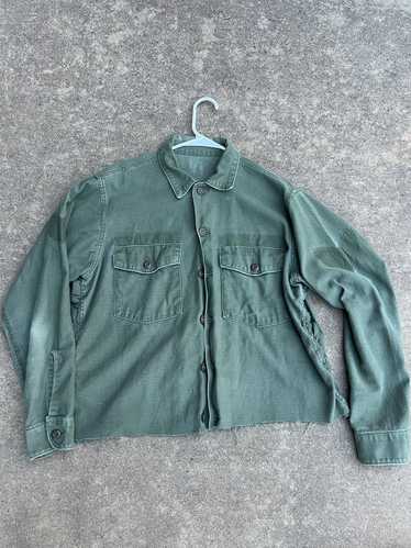 Military × Other × Vintage Cropped Military Light… - image 1