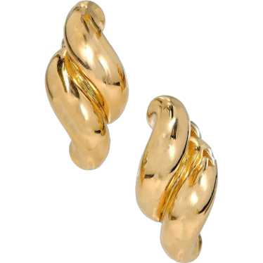 Tiffany & Co. 18k Yellow Gold Two Tone Double Swir
