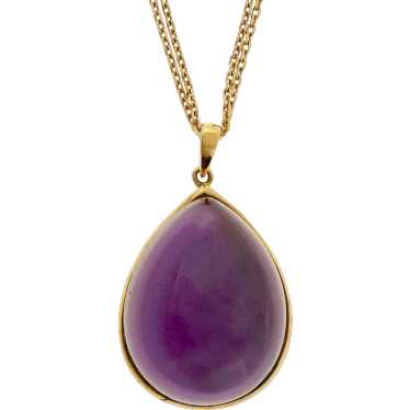 Amethyst Mother Of Pearl Diamond By The Yard 18 K… - image 1