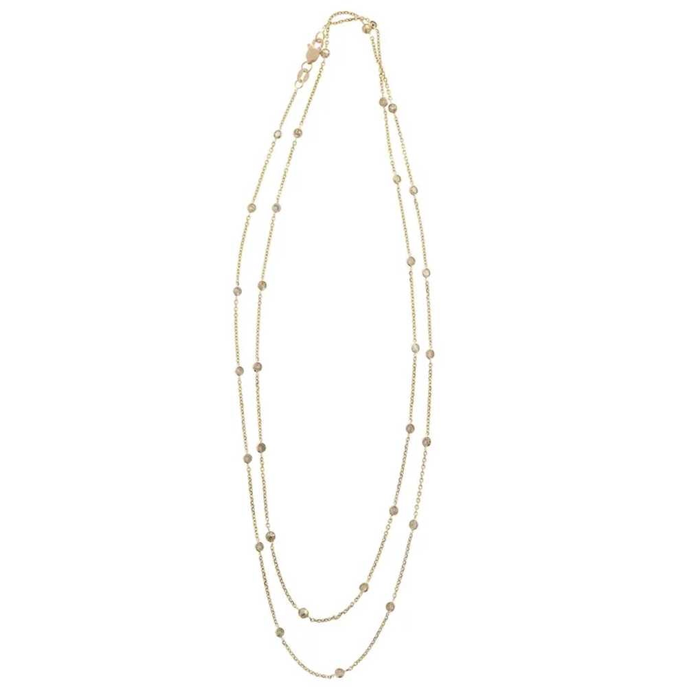 Diamond By The Yard 14 Karat Rose Gold Necklace - image 6