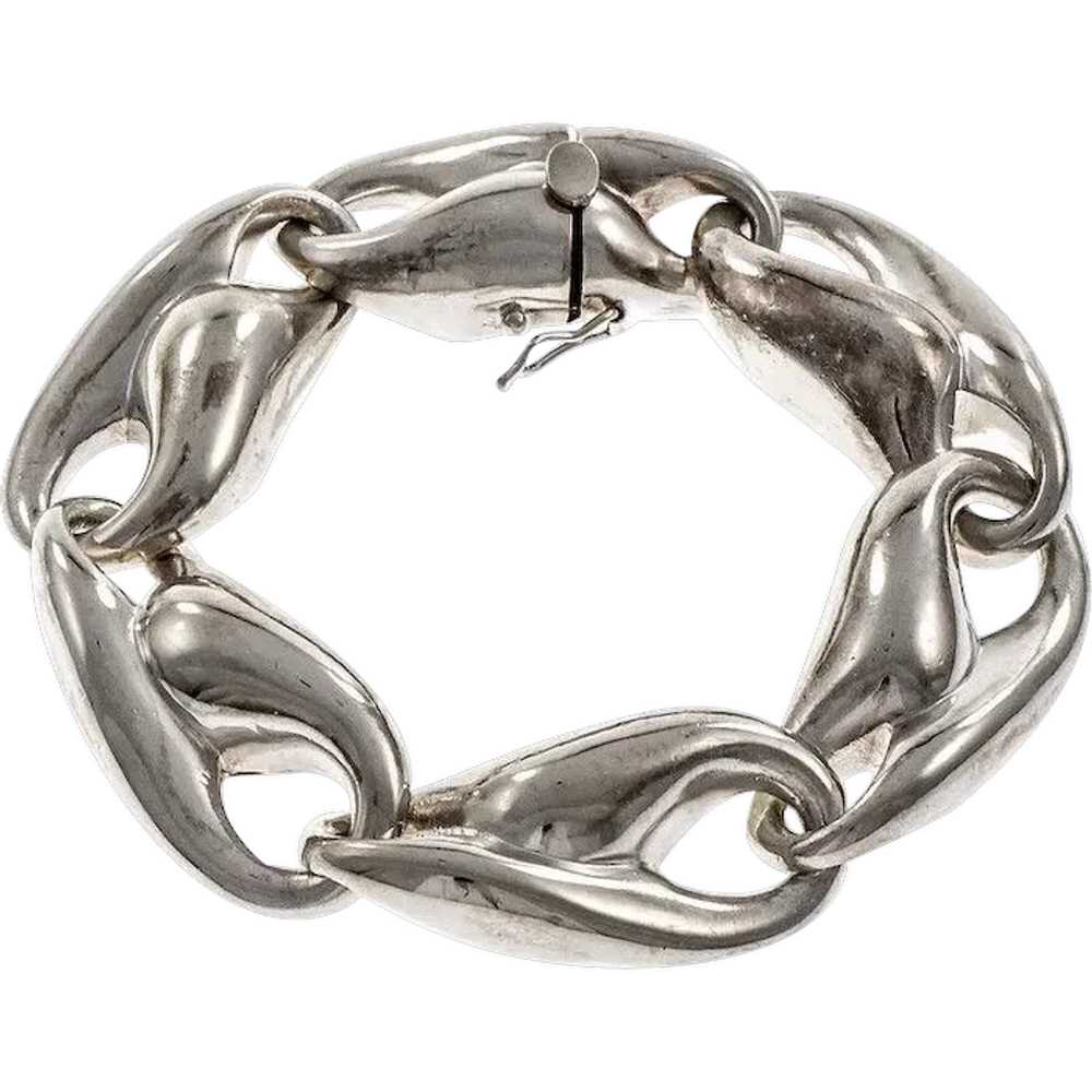 Krypell Modernist Sterling Silver Elliptical Link… - image 1