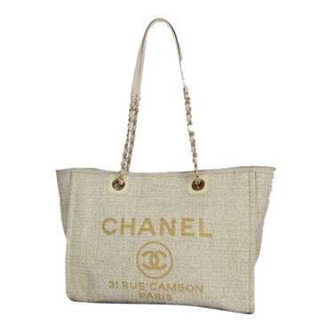 Chanel Deauville cloth tote - image 1