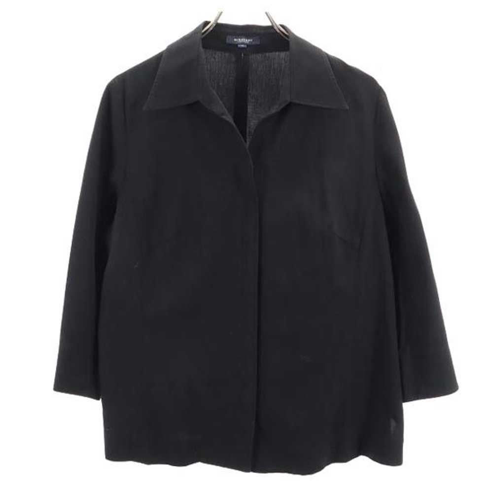 Burberry 3/4 Sleeve Shirtjacket 15 Black Sanyo Sh… - image 1