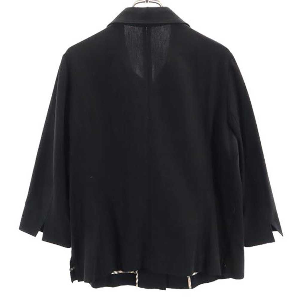 Burberry 3/4 Sleeve Shirtjacket 15 Black Sanyo Sh… - image 2