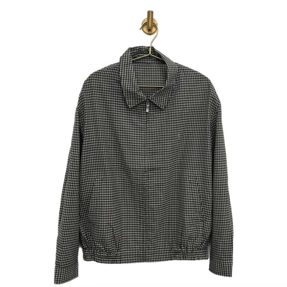 YSL Black and White Checked Bomber - image 3