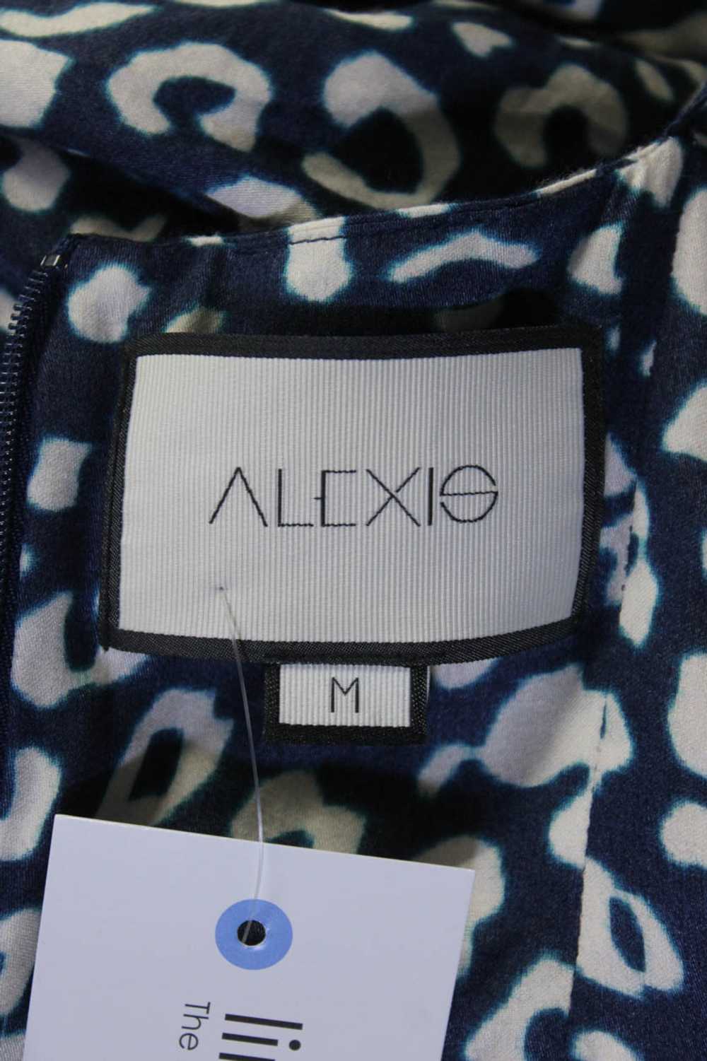Alexis Womens Back Zip V Neck Leopard Printed Jum… - image 5