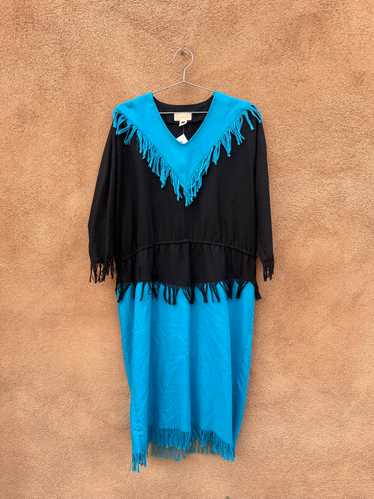 Black & Turquoise Cowgirl Dress by Sun Country Tog