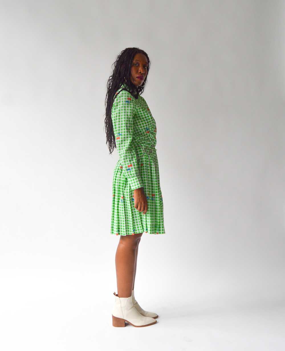 Vintage 70s Ch-Ch-Ch- Cherry Bomb Dress (s) - image 4