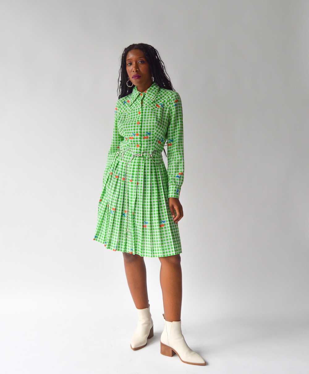 Vintage 70s Ch-Ch-Ch- Cherry Bomb Dress (s) - image 6