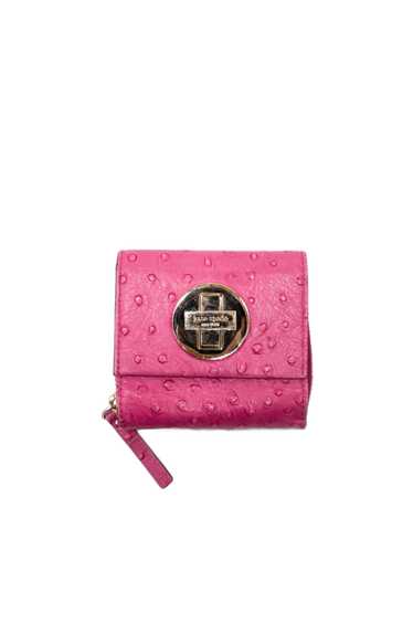 Kate Spade Pink Ostrich Leather Wallet