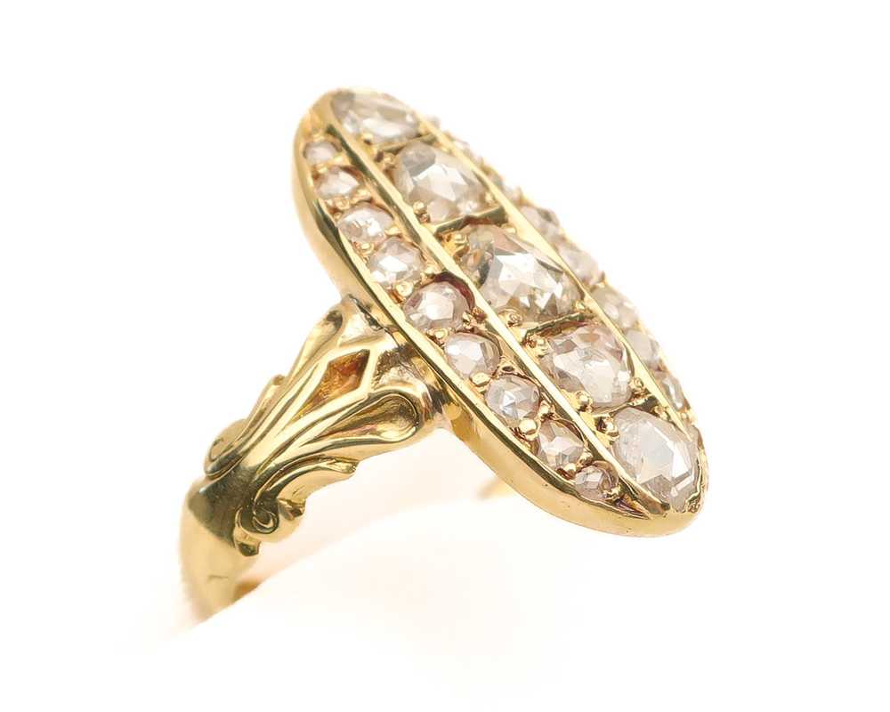 Victorian Rose-Cut Diamond Ring - image 2
