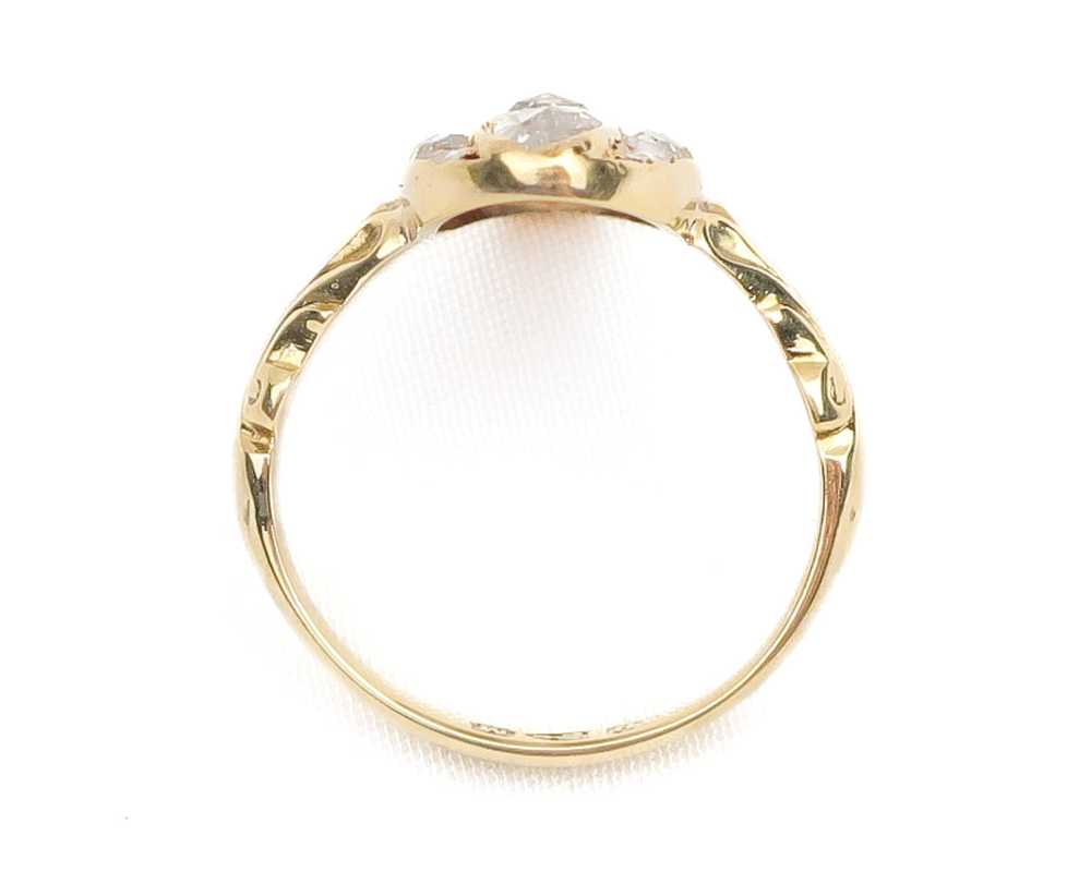 Victorian Rose-Cut Diamond Ring - image 5