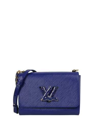 Louis Vuitton Smalt Blue Epi Leather Enamel LV Twi