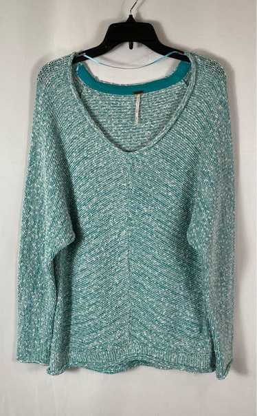 Free People Blue Knit Sweater - Size Small - image 1