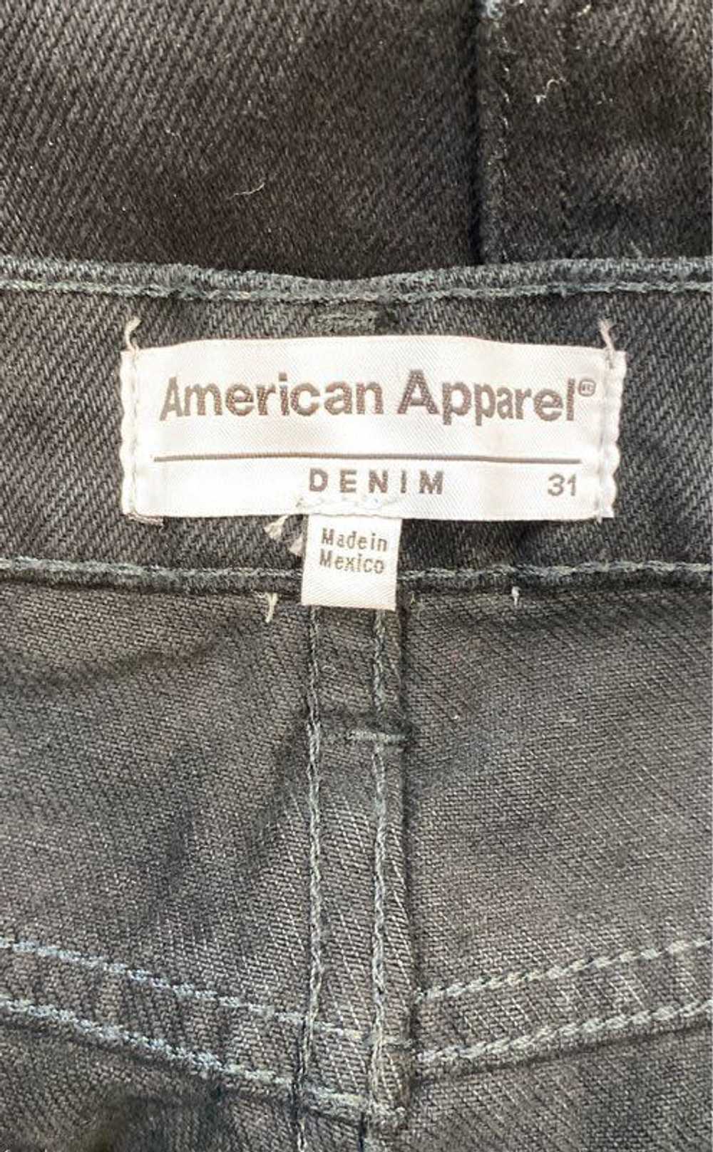 American Apparel Black Straight Jeans - Size 31 - image 3