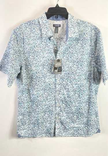 Van Heusen Men Blue Button Up Shirt L - image 1