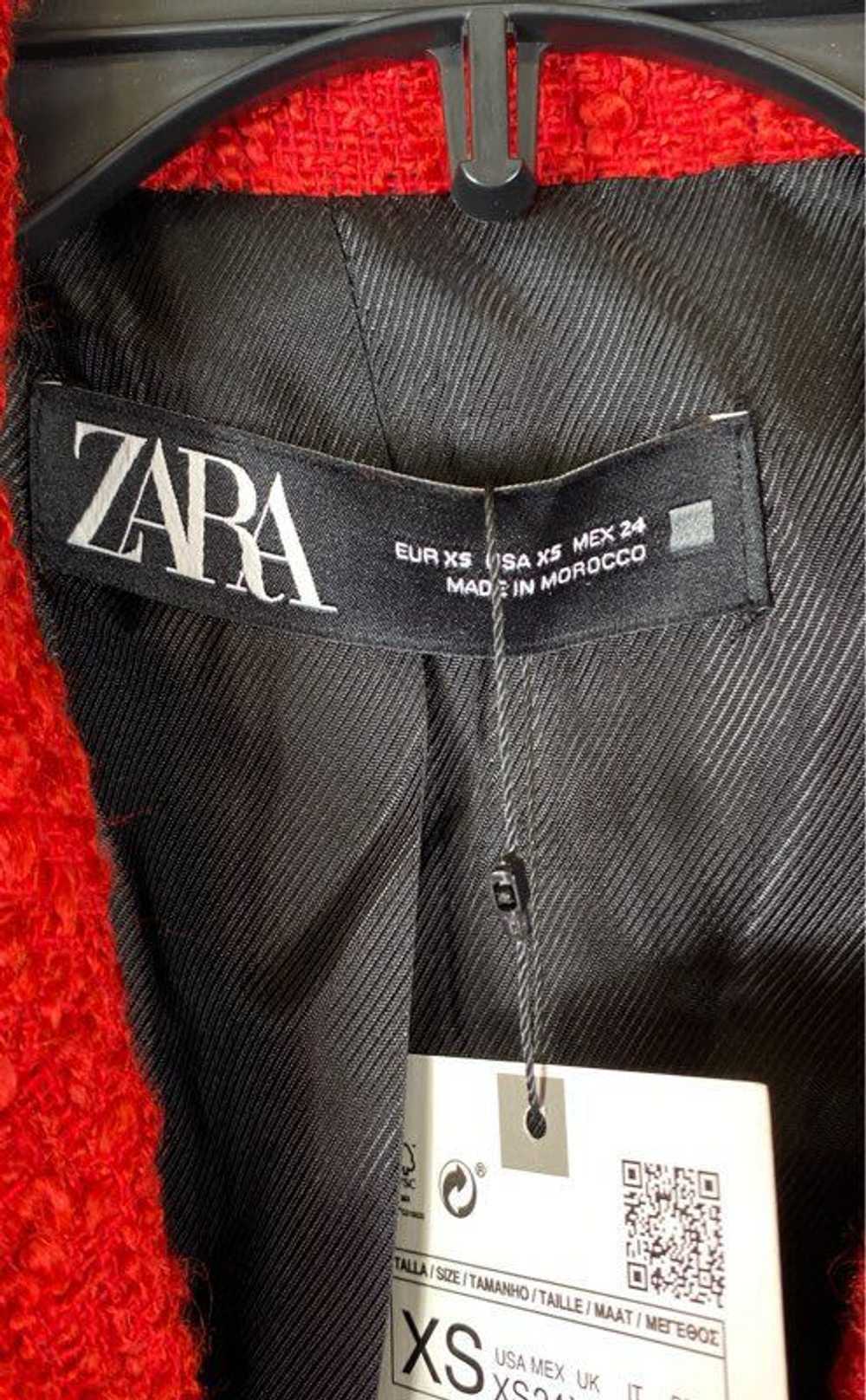 ZARA Red Blazer - Size X Small - image 3